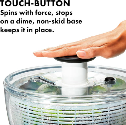 OXO Good Grips Salad Spinner - 6.22 Quart Lettuce & Fruit Washer with Strainer | Pack of 4