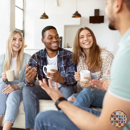 Double Donut Coffee - Decaf Dark Roast Pods | Extra Bold Blend for Keurig - 80 Recyclable Pods