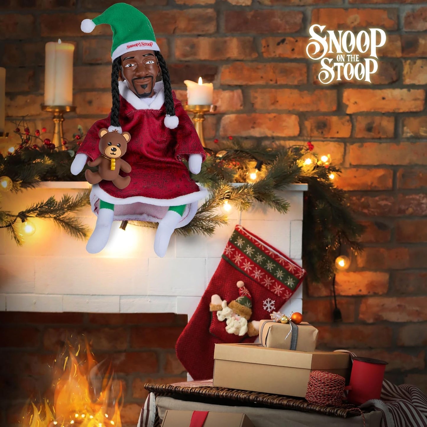 Snoop Dogg Pajama Expansion Pack - Red Robe with Teddy Bear | Perfect for Secret Santa Gifts