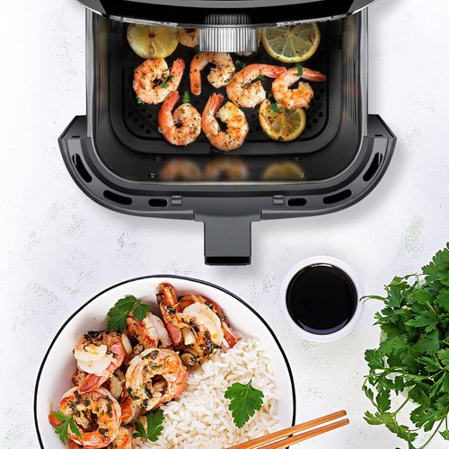 CHEFMAN Air Fryer - 4.5 Qt Healthy Cooking with Dual Control, Nonstick Basket & 60-Minute Timer