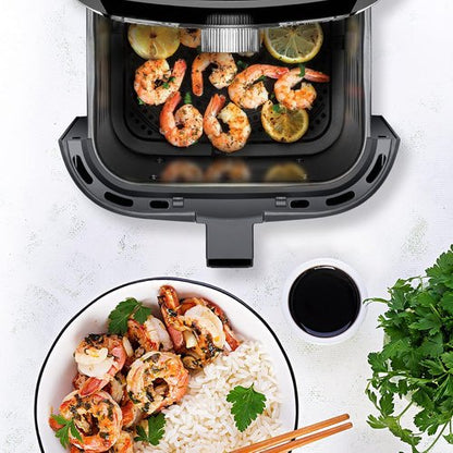 CHEFMAN Air Fryer - 4.5 Qt Healthy Cooking with Dual Control, Nonstick Basket & 60-Minute Timer