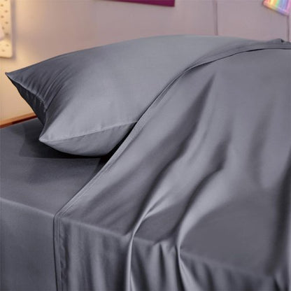Bedsure Cooling Twin XL Sheets - Breathable Rayon from Bamboo, Soft & Silky, Deep Pocket Up to 16", Dark Grey