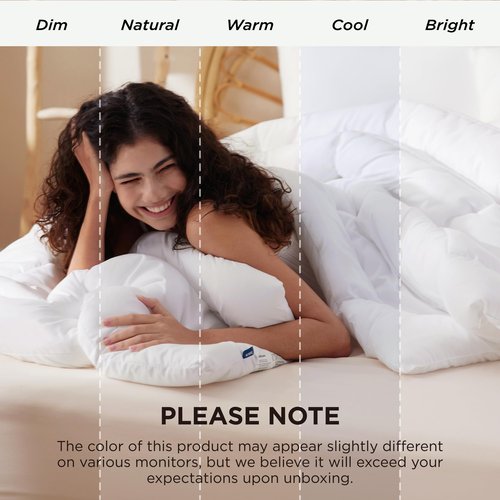 Bedsure Comforter Duvet Insert - Quilted Comforters Cal King Size, All Season Duvet, GentleSoft Down Alternative Bedding Blanket, with 8 Tabs, Gifts for Women/Men, White, California King 96X102 Inches