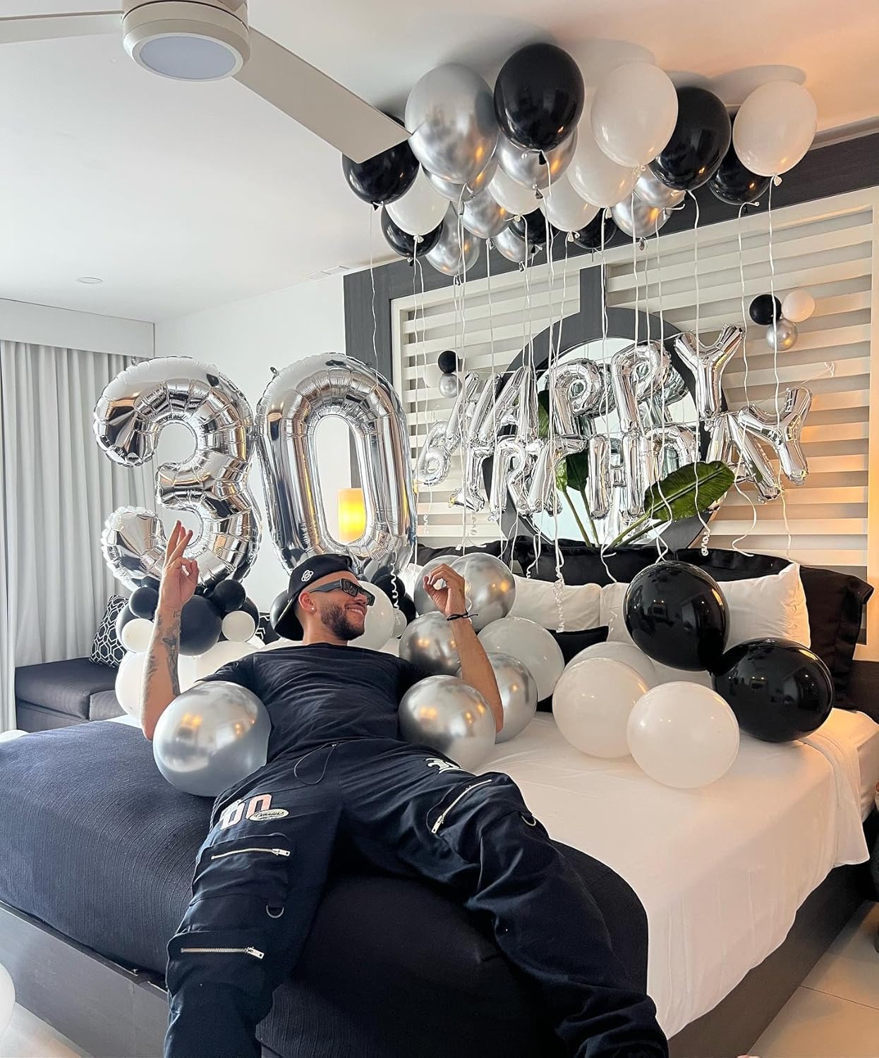 Silver Number Balloon - 40 Inch 0 Number Balloons for Birthday Decorations | Party Supplies for All Ages