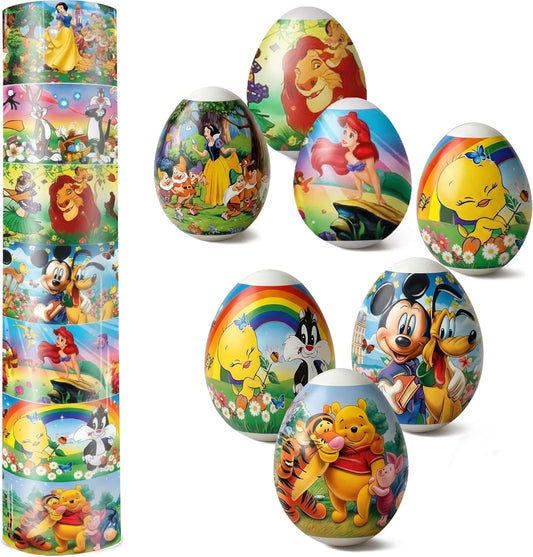 Skiennix Easter Egg Decorating Kit - Heat Shrink Sleeve Wraps & Stickers for 7 Eggs | Pysanka Supplies