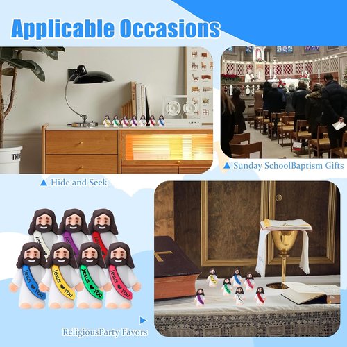 Little Jesus Figures by [Brand Name] - 40 Mini Jesus Statues for Religious Parties & Christian Gifts