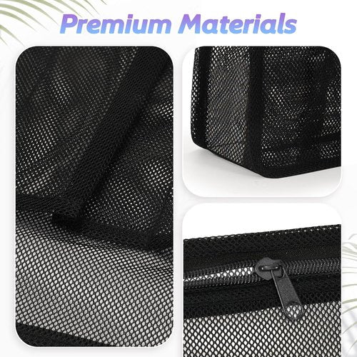 Famichan Portable Mesh Shower Caddy - Essential Travel Bag for Gym & Dorm | Black