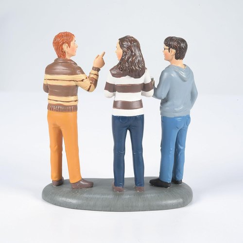 Department 56 Harry Potter Village Accessories - Professor Slughorn Figurine Set with Harry, Hermione & Ron | 2.8 Inch, Multicolor