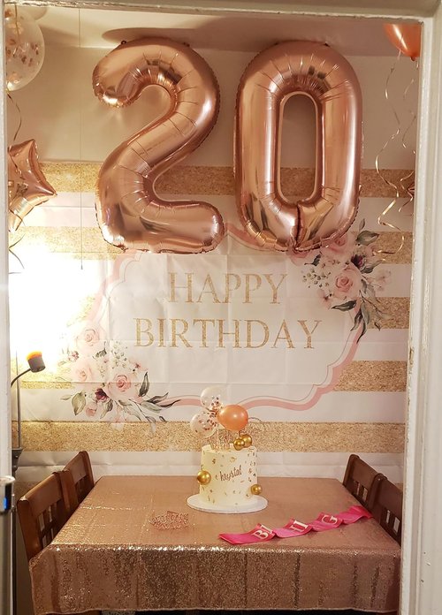 20 Number Balloon - Rose Gold 40-Inch Big Number Balloon for Birthday & Anniversary Celebrations
