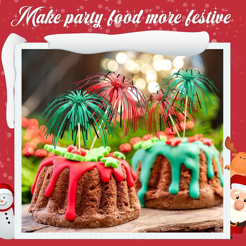Variation of THIS listing: 150 Pcs Christmas Cocktail Picks - Cupcake Toppers