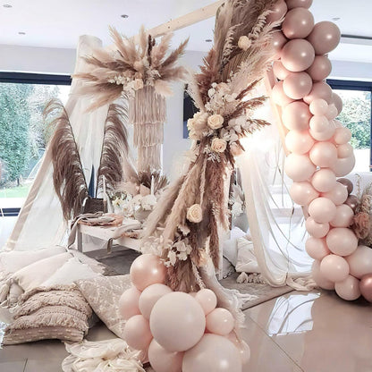 PartyWoo Beige Balloons - 50pcs 12 Inch Neutral Latex Helium Balloons for Weddings & Celebrations