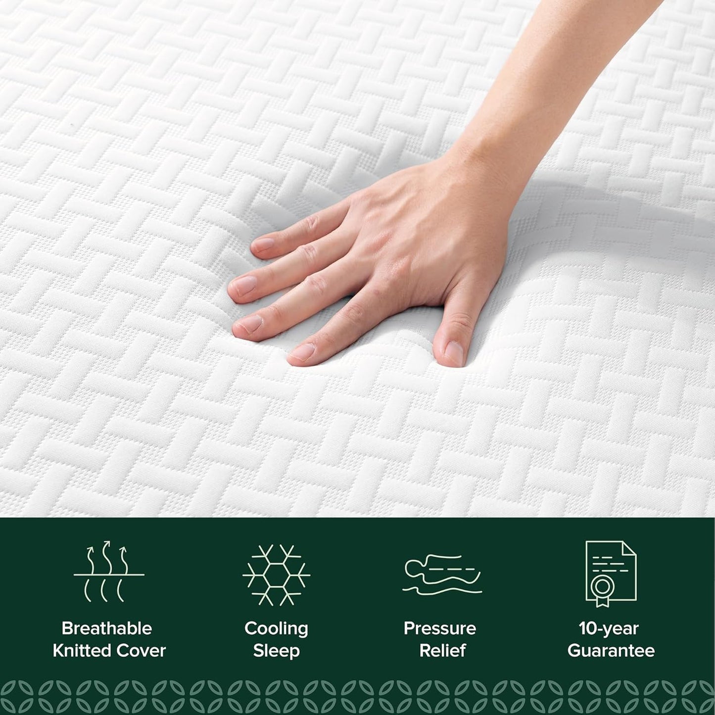 Zinus 6 Inch Full Memory Foam Mattress - Cooling, Fiberglass-Free, Medium Feel, Safe Materials