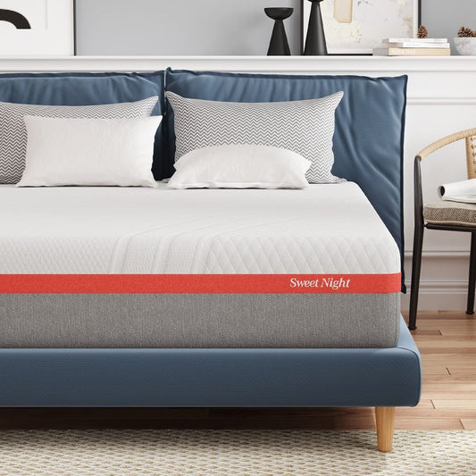 Sweetnight 12 Inch Queen Gel Memory Foam Mattress, Cool Sleep & Pressure Relief, Plush Mattress with Motion Isolation, Clarity