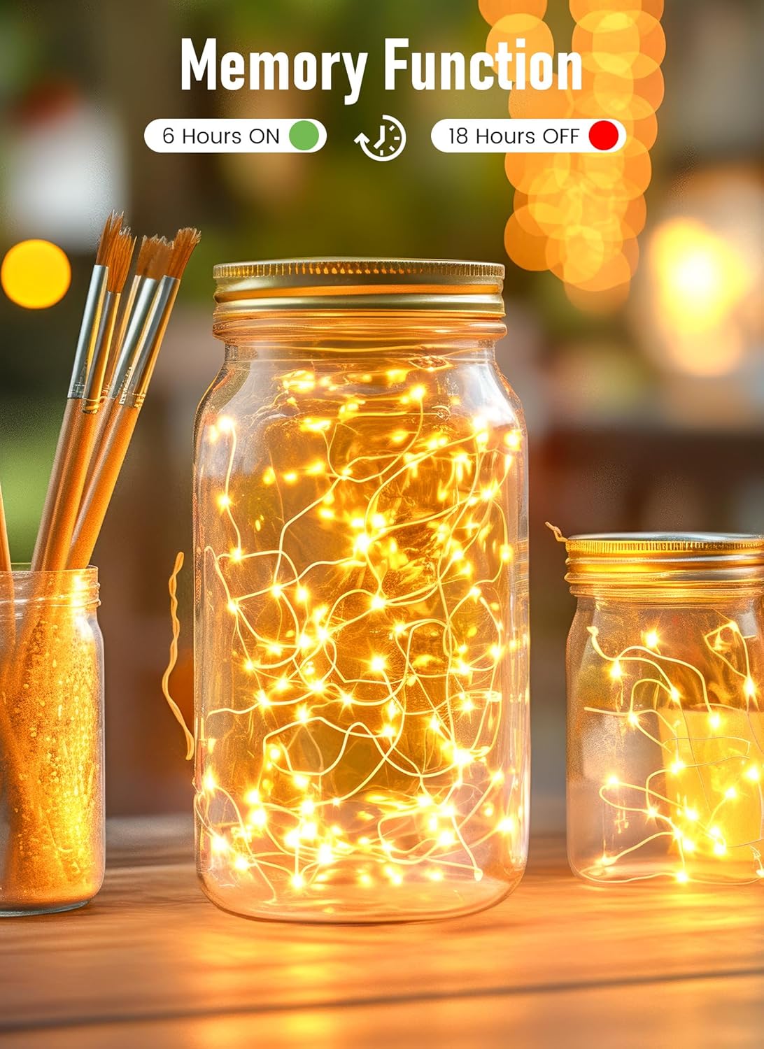 Minetom Twinkle Fairy Lights - 33 ft 100 LED USB String Lights with Remote & Timer | Waterproof 8 Modes for Indoor Decor