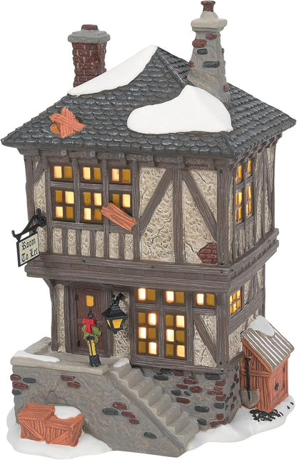 Department 56 Porcelain Dickens Village - A Christmas Carol Miner's Home Building & Figurine Set | 7.87 Inch, Multicolor