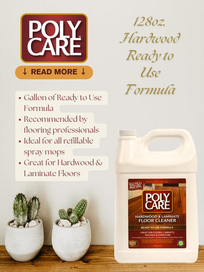 Hardwood Floor Cleaner Refill - 128 fl oz - Fresh- Refill for Spray Mops and Spray Bottles - Residue-Free Floor Cleaning Solution for Wood or Laminate Floors