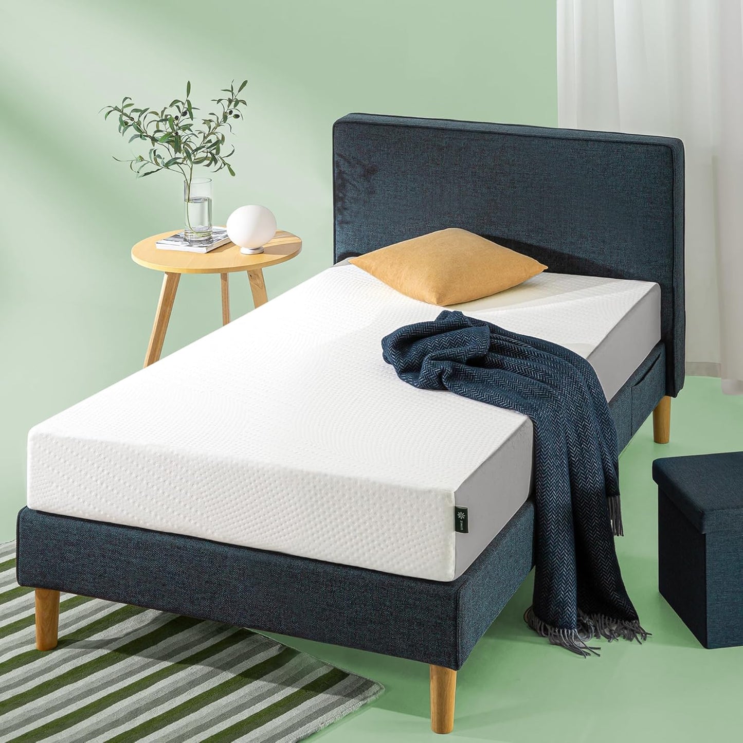 Zinus 8 Inch Twin Essential Foam Mattress - Affordable Cooling Comfort with Certified Safe Materials