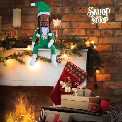 Snoop Dogg Christmas Elf Figurine - 12” Plush Shelf Decor for Holiday Cheer