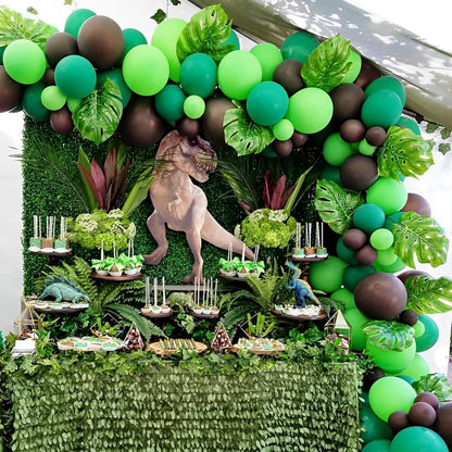 Voircoloria 12-Inch Green Latex Balloons - 110pcs for Graduation, Wedding, Birthday & More