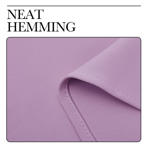 NICETOWN Room Darkening Drapes for Nursery - Light Blocking Curtain Panels for Bedroom Girl Room, Soft Fabric Window Treatment (Lilac, 42 inches Width by 95 inches Length, 1 Pair)