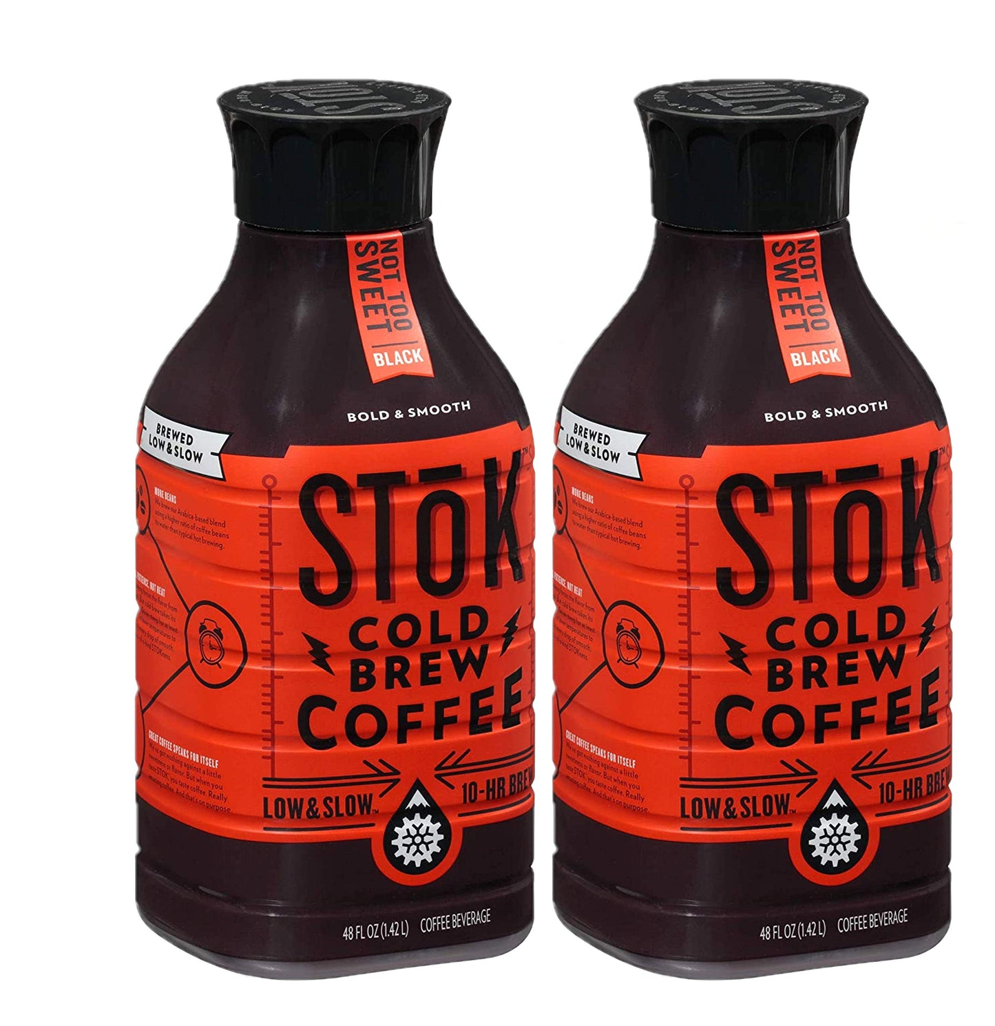 SToK Cold Brew Coffee 48oz. Bottles (2 pack) (Not Too Sweet)