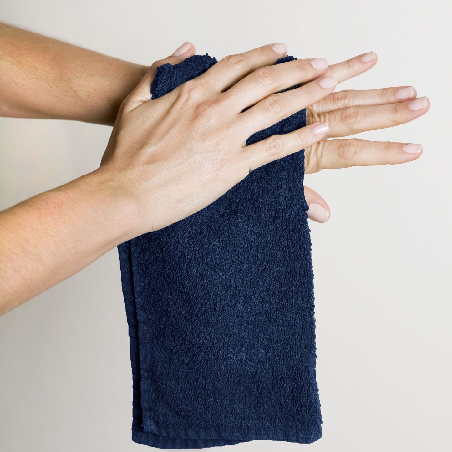 Utopia Towels 60 Pack Cotton Washcloths Set, 100% Ring Spun Cotton, Premium Flannel Face Cloths, Highly Absorbent and Soft Feel Fingertip Towels, Navy