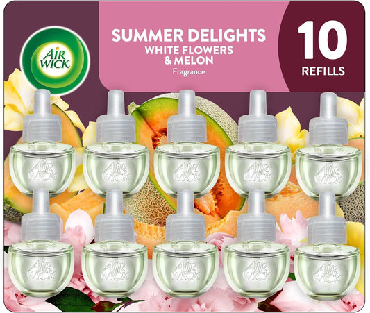 Air Wick Scented Oil Refill - Summer Delights | Eco-Friendly Air Freshener, 10ct