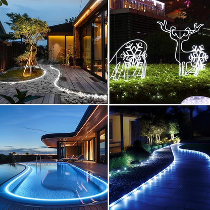 Skiennix 500 LED Outdoor Rope Lights - Waterproof Fairy String Lights for Christmas & Parties | 28M/92ft