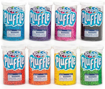 Educational Insights Pluffle® Mini 8-Pack - Mess-Free Sensory Foam Set for Toddlers | Ideal for Home or Classroom Fun