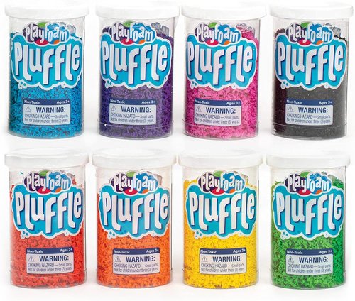 Educational Insights Pluffle® Mini 8-Pack - Mess-Free Sensory Foam Set for Toddlers | Ideal for Home or Classroom Fun