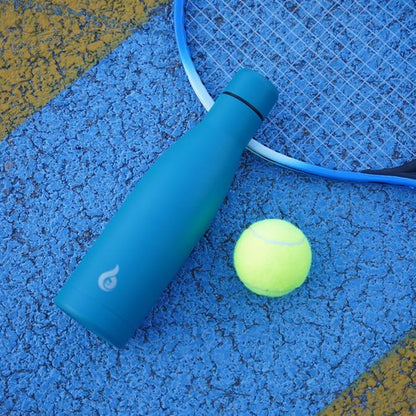 BJPKPK Insulated Water Bottle - 17oz Stainless Steel Thermal Design | Dishwasher Safe, Sky Blue