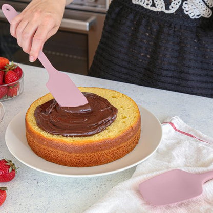 GIR: Get It Right - 5 Piece Essentials All Purpose Set - Ladle, Spatula, Flip, Spoon & Spoonula, Non-stick, Heat Resistant, Dishwasher Safe, Kitchen Utensils, Baking Supplies - Rose