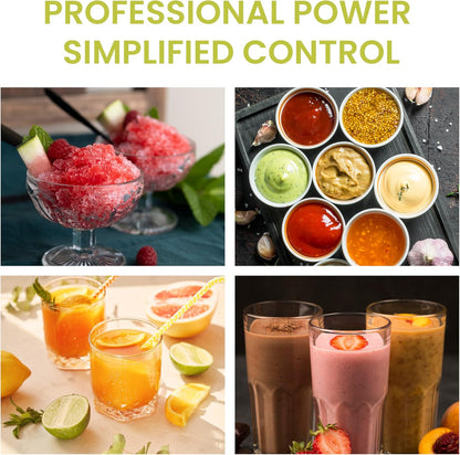 Simple Deluxe Smoothie Blender - 1200W Powerful Kitchen Blender with 60 oz Capacity & BPA-Free Cups | Ice Crushing, Juices, Shakes, Sauces