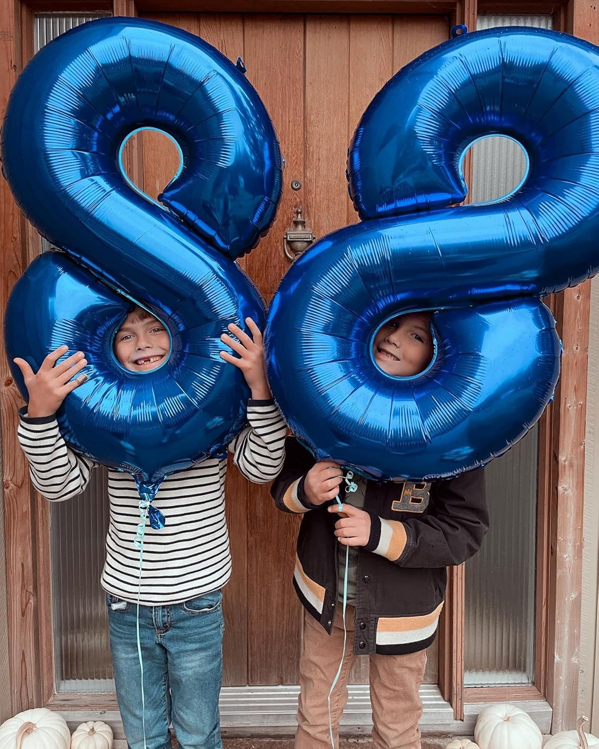 Skiennix Navy Blue Number 80 Balloon - 40 Inch 80th Birthday Decoration for Men & Women