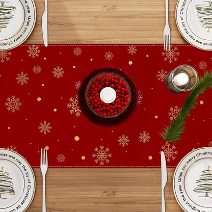 Christmas Tree Table Runner - 13 x 72 in, Polyester, Farmnall - Variation: Christmas Tree 2