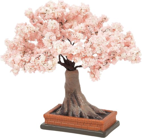 Department 56 Cherry Blossom Tree Figurine - Blooming Village Collection Accessory, 4.3 Inch, Multicolor