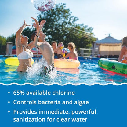 In The Swim Pool Shock - 68% Cal-Hypo Granular Sanitizer for Crystal Clear Water - 12 x 1 lb