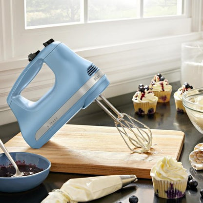 KitchenAid 5-Speed Hand Mixer - Ultra Power Performance in Velvet Blue Finish