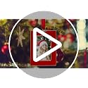 Christmas Picture Frame Ornaments Set of 4 - 2x3 Inch Red Mini Frames with Ribbon