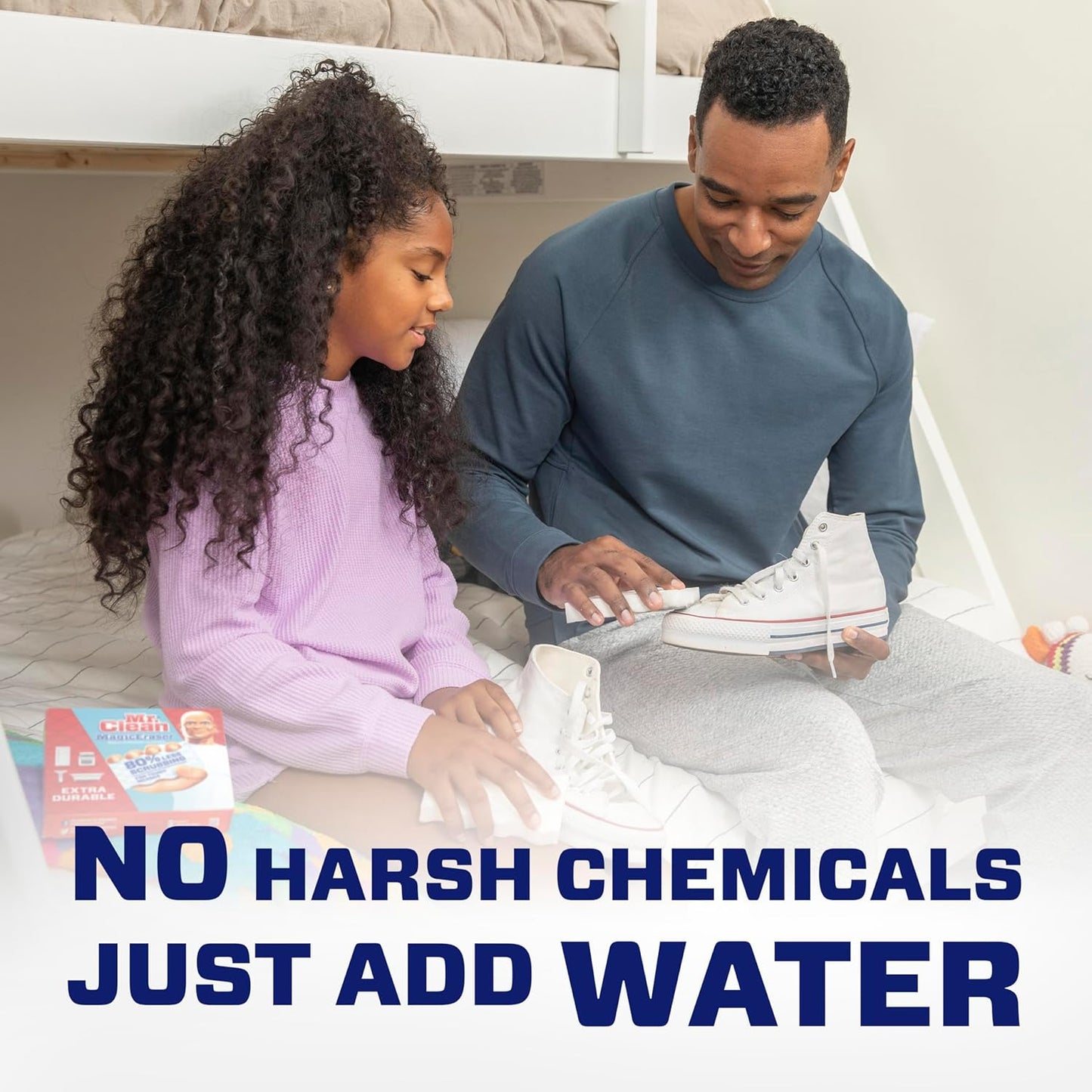 Mr. Clean Magic Eraser - All-Purpose Cleaning Sponge for Walls, Sneakers & More | Extra Durable, 4ct