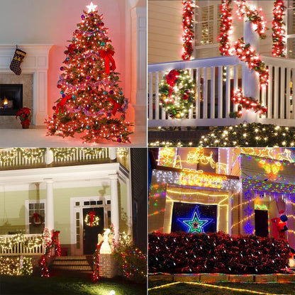 Waterglide C6 Fairy Lights - 100 LED 33ft Waterproof String Lights | 8 Lighting Modes for Indoor & Outdoor Decor