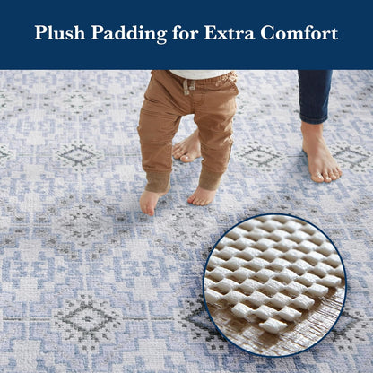 Veken Rug Pad Gripper - Non-Slip Thick Mat for Hardwood & Tile Floors | 10x14 Ft Anti-Skid Design