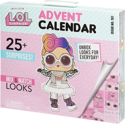 L.O.L. Surprise! Advent Calendar - 25+ Surprises with Collectible Doll, Outfits & Accessories | Perfect Holiday Gift for Kids