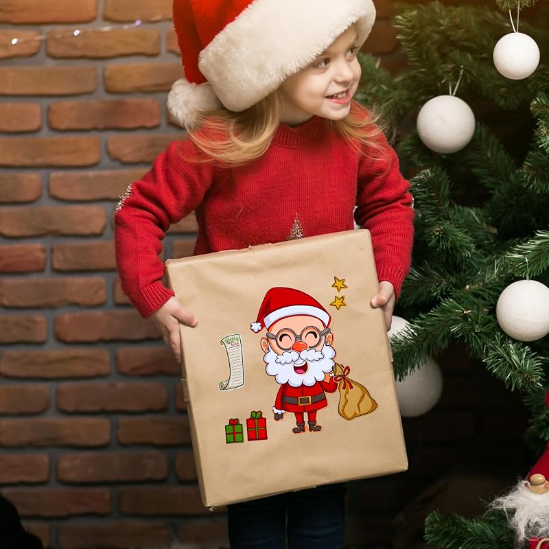 Variation of THIS listing Christmas Make-a-face Sticker Sheets - 36 Pcs Reindeer Snowman Elf For Kids Party Favor Art Craft Classroom