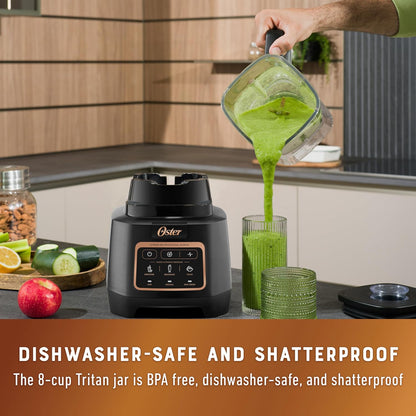 Oster Extreme Mix Blender - 1500-Watt High-Speed Countertop Blender with 64oz Jar | Ideal for Smoothies & Milkshakes