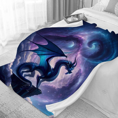 Dragon Blanket Gift for Woman Man Girls Boys Dragon Gift for Blue Dragons Lovers Soft Flannel Blanket for Living Room Sofa Couch Decor - 40"x50" for Kids/Children