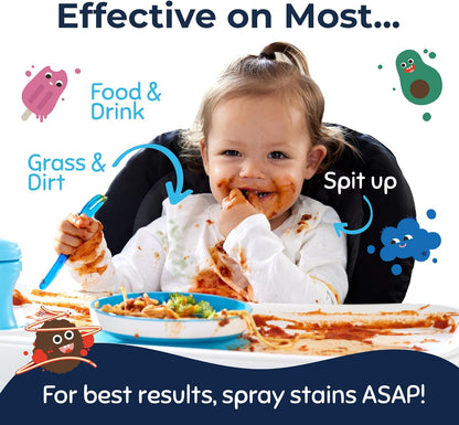 Miss Mouth's Messy Eater Stain Treater Spray - 4oz Stain Remover for Newborns & Babies | Effortlessly Removes Food, Grease & Coffee Stains