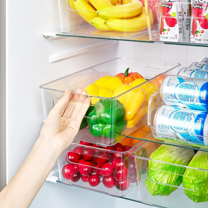 Vtopmart Fridge Organizer Bins - Set of 8 Clear BPA-Free Storage Containers for Kitchen & Pantry