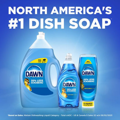 Dawn Ultra EZ-Squeeze Dish Soap, Dishwashing Liquid, Original, 3x22oz
