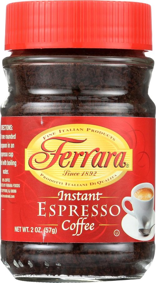 Ferrara Instant Espresso Coffee - Rich Flavor in Convenient 2 oz Pack